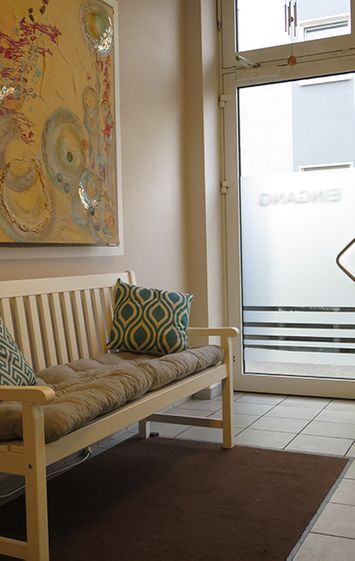 Empfang in der Praxis für ergotherapie Anna Darwiche