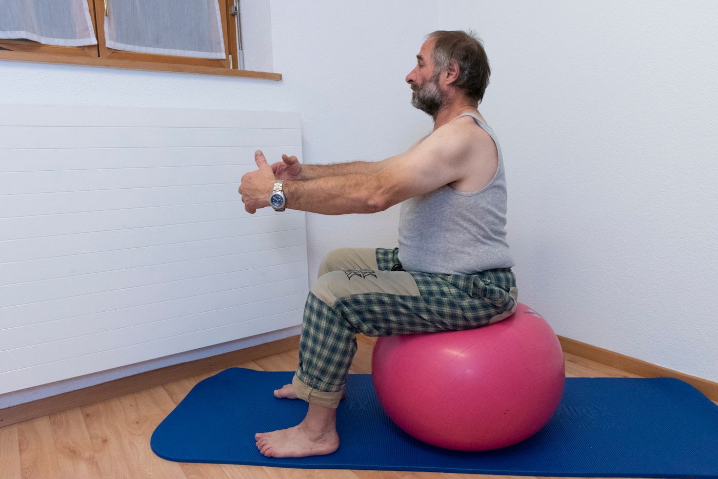 Palla posizione corretta schiena