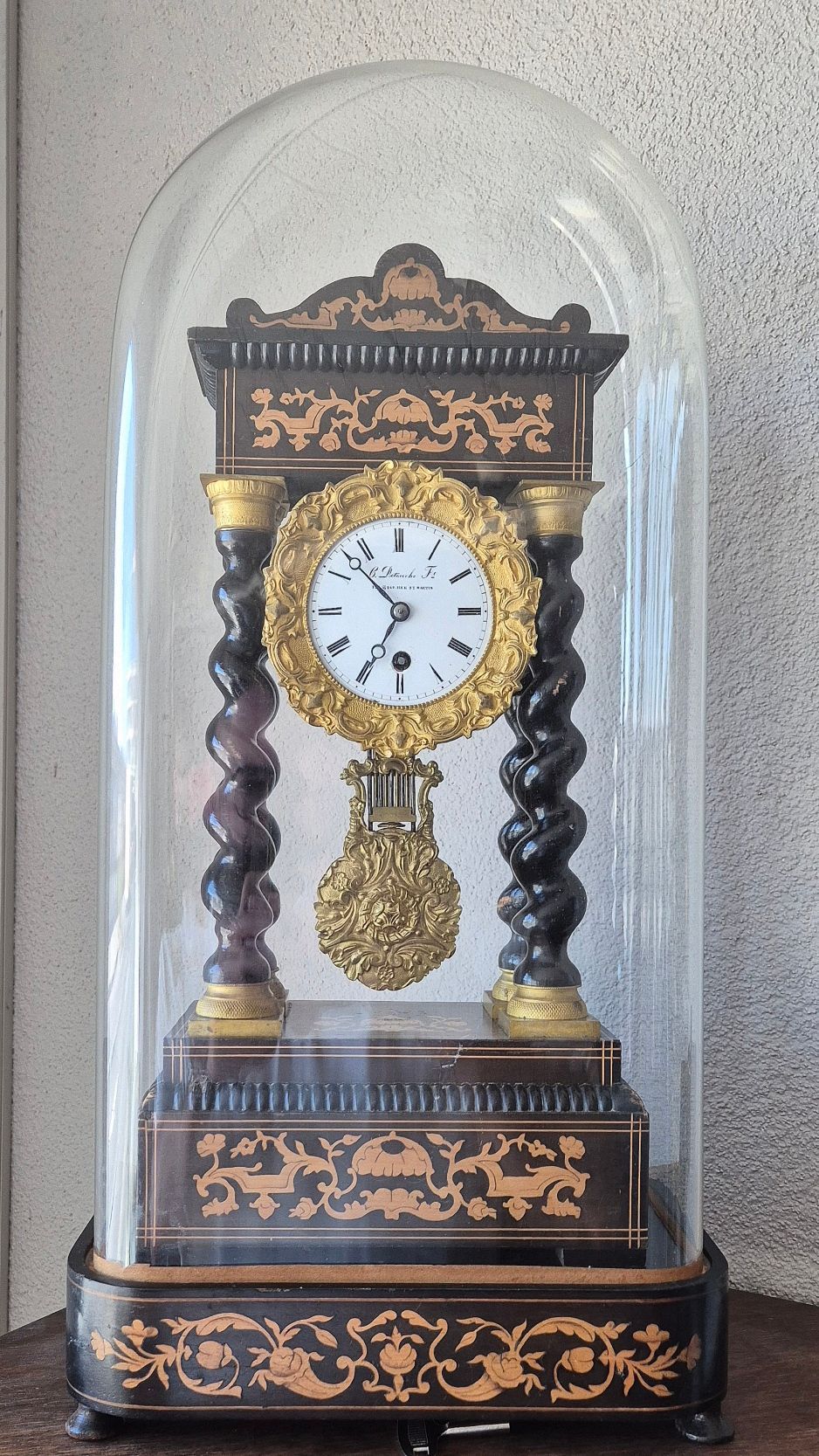 Pendule portique Napoléon III