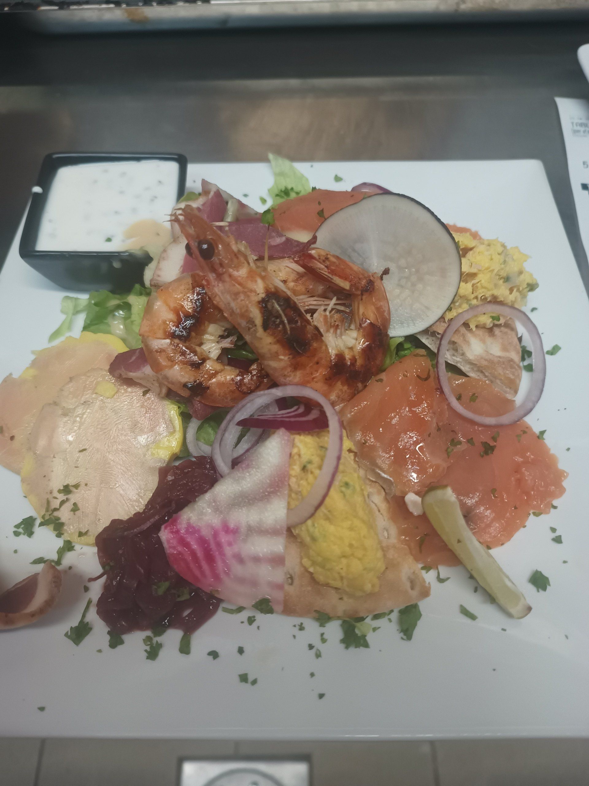 Assiette terre et mer