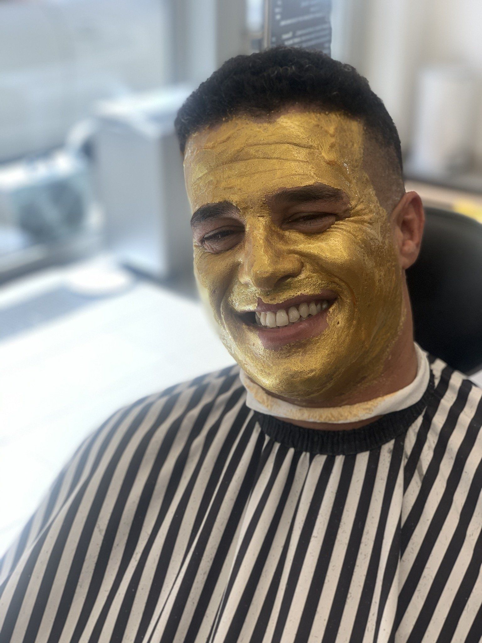 Goud gezichtsmasker