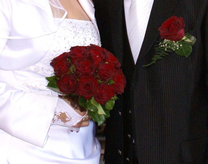 Hochzeitspaar, Foto der Gärtnerei Luthiger AG