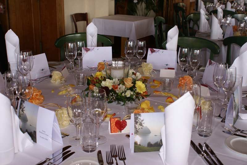 Hochzeitstisch, Foto der Gärtnerei Luthiger AG