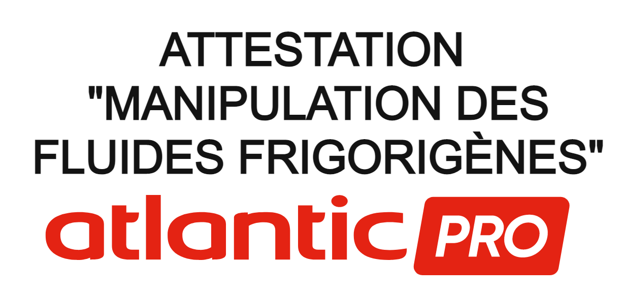 Attestation de manipulation liquide frigo Atlantic