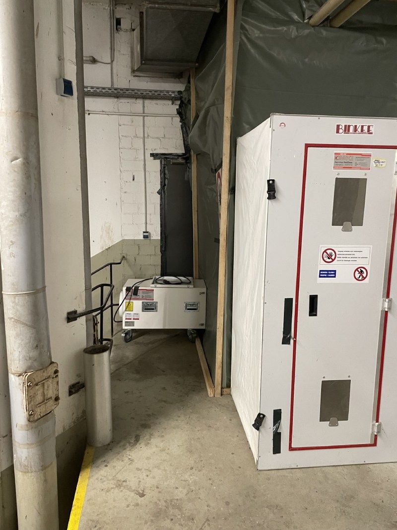 Kammern bei Asbestsanierung