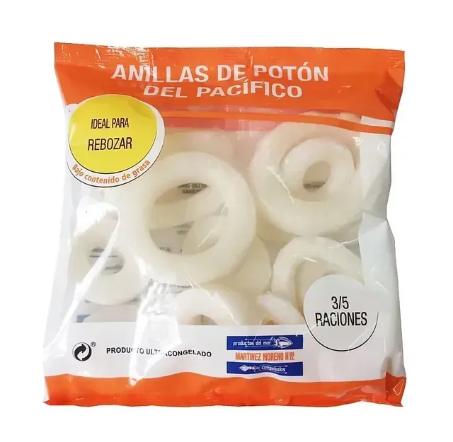 Una bolsa de aros de cebolla que dice