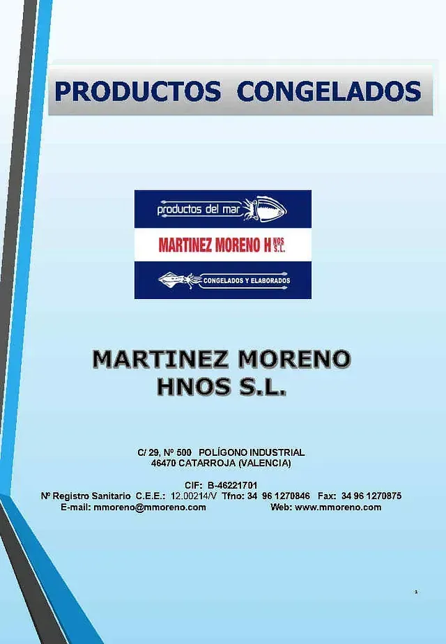 Un folleto para martinez moreno hnos sl