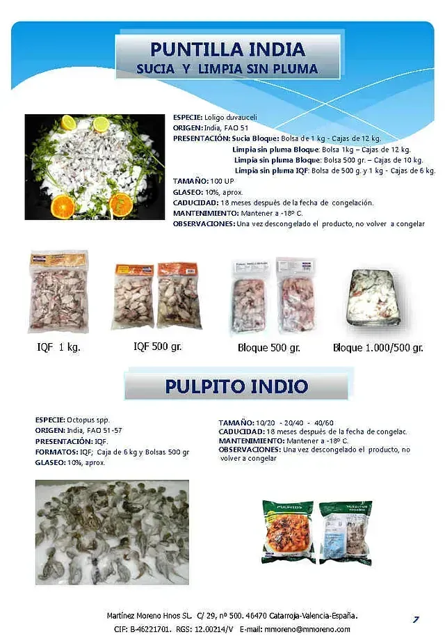 A flyer for puntilla india and pulpito indio