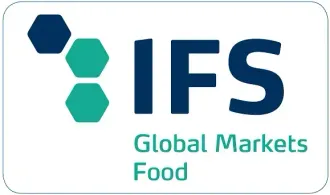 Logotipo de alimentos de ifs global markets sobre un fondo blanco