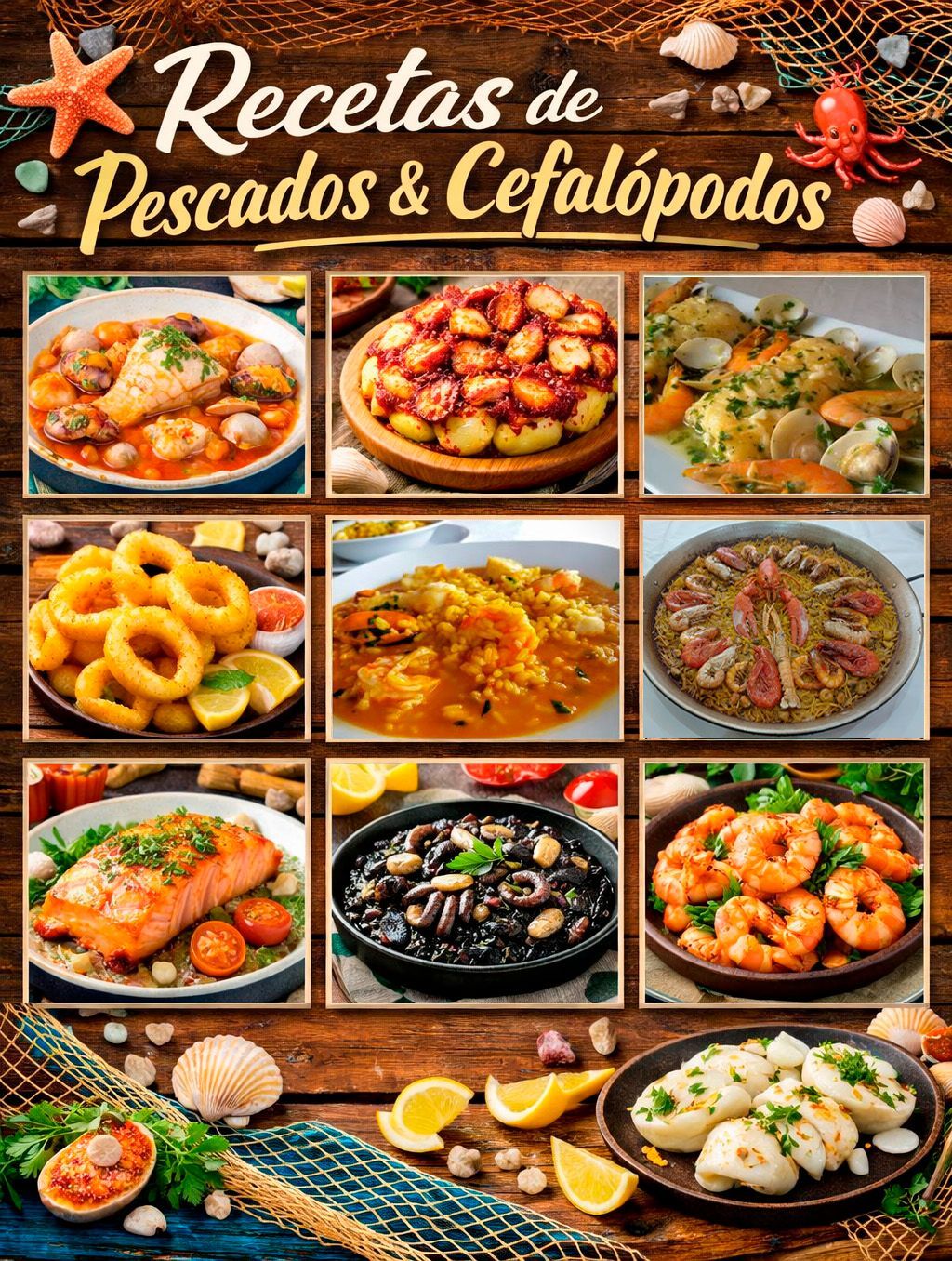 Un collage de imágenes de diferentes tipos de comida.