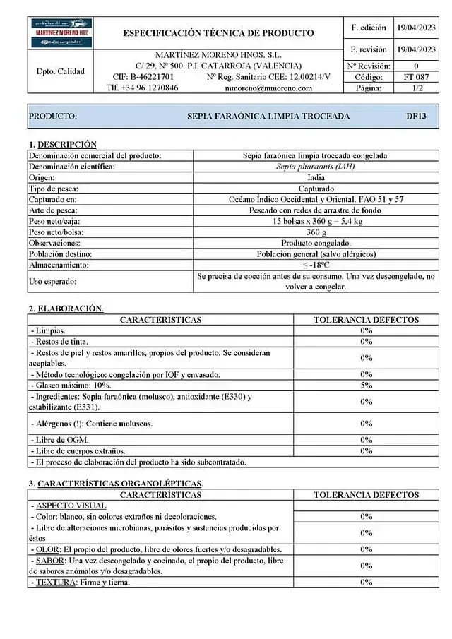 Una hoja de papel con mucha información