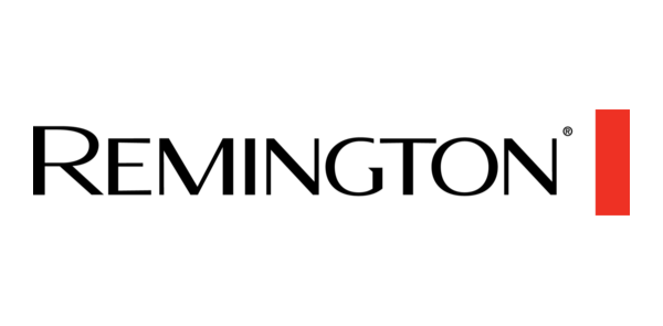 Logotipo de Remington con texto negro y una barra vertical roja sobre fondo blanco