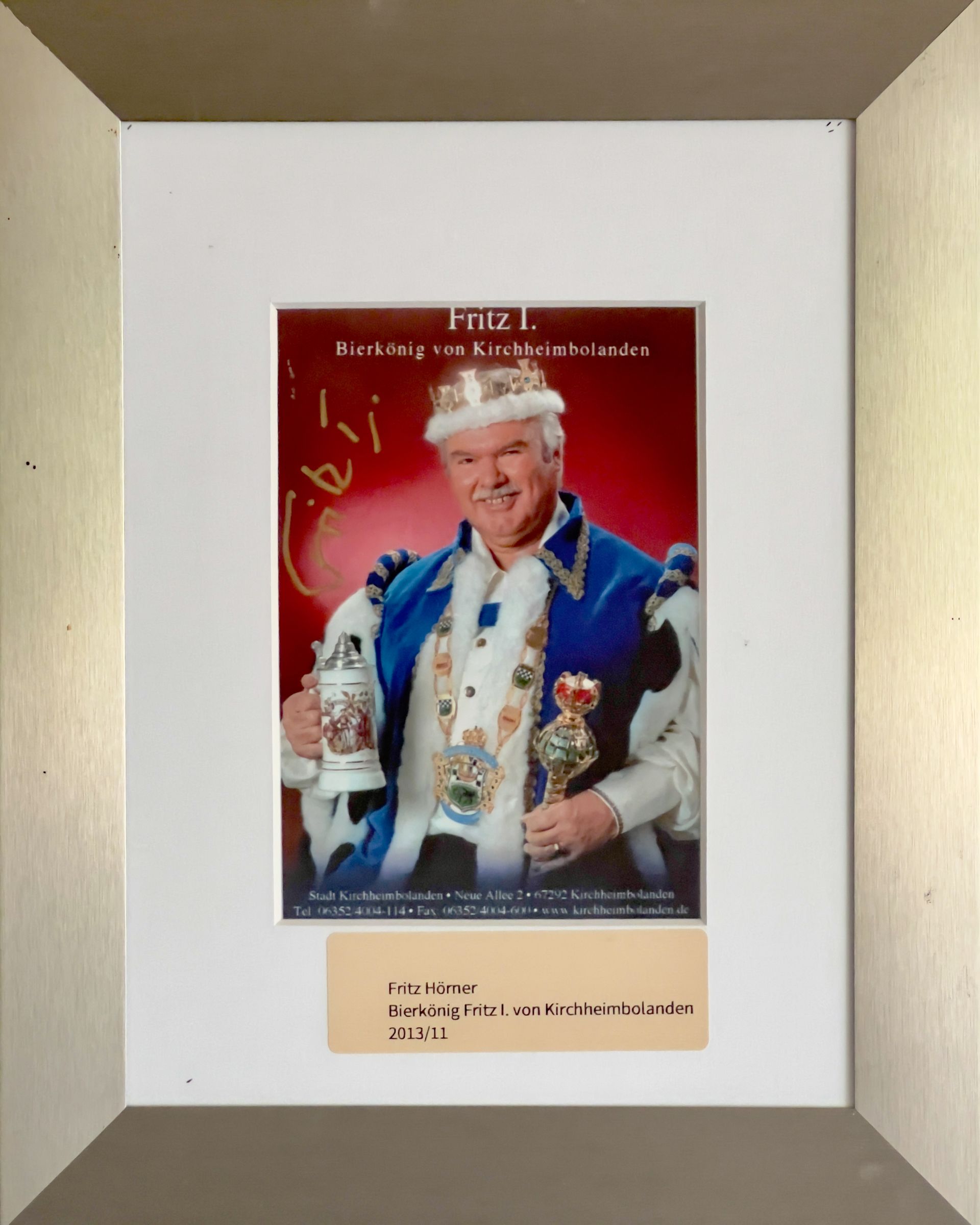 Autogramm Fritz Hörner