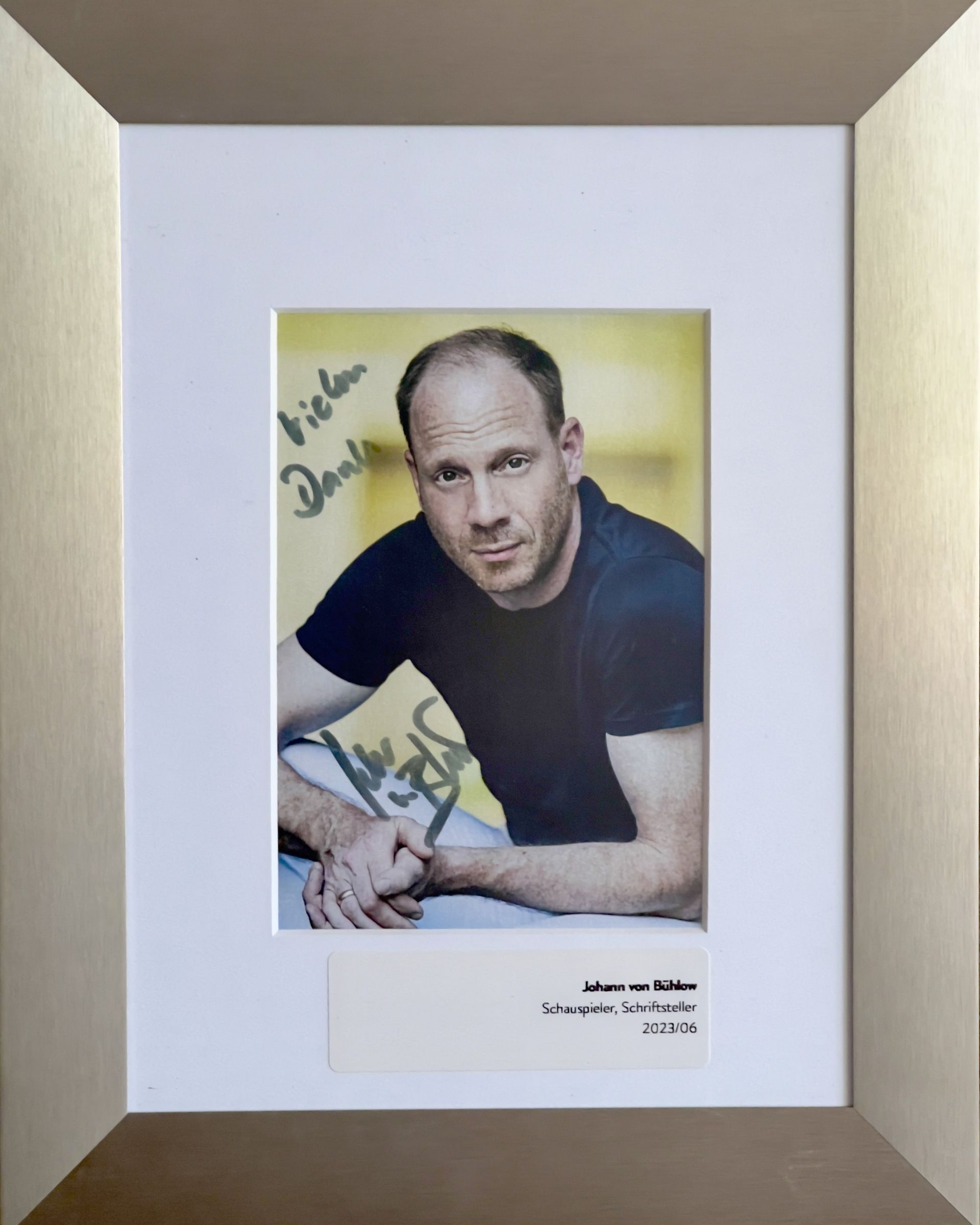 Autogramm Johann von Bühlow
