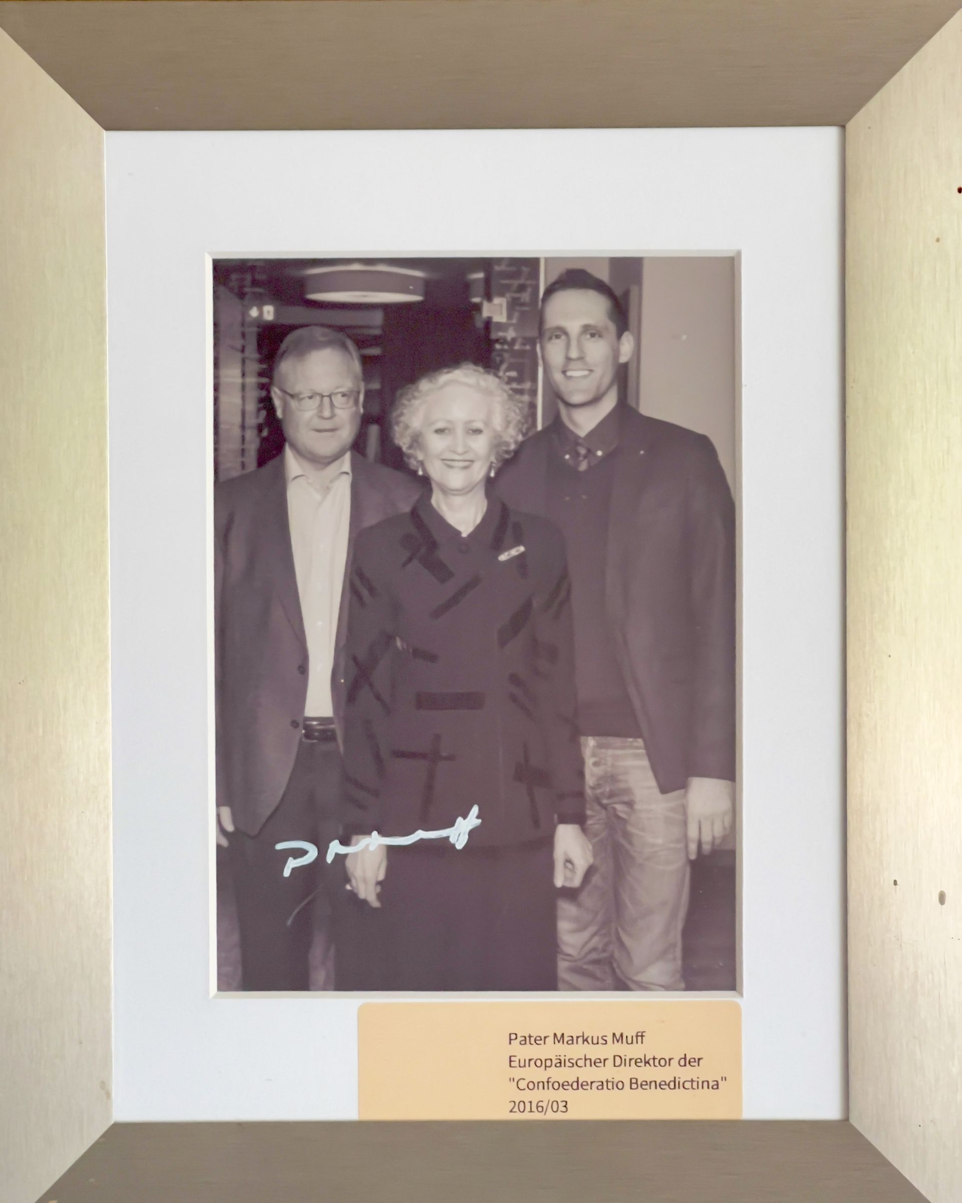 Autogramm Pater Markus Muff