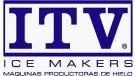 Un logotipo azul y blanco para las máquinas para fabricar hielo de ITV.