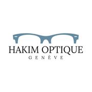 Le logo de hakim optique geneve est une paire de lunettes.