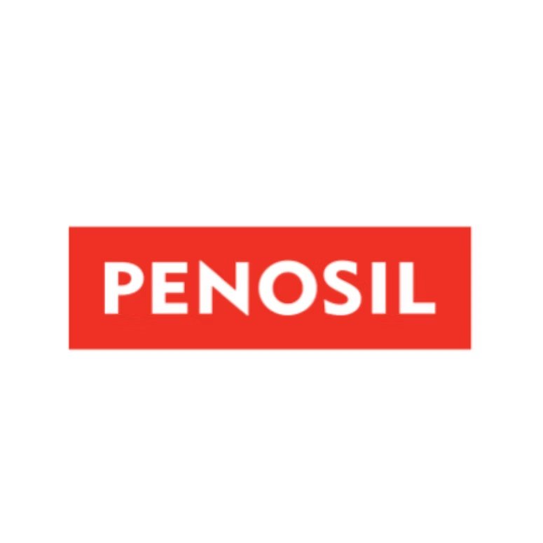 Logotipo de PENOSIL en texto blanco sobre un rectángulo rojo.
