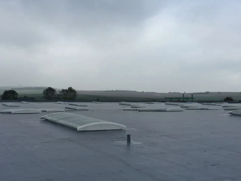 Voûtes de toit sur toit plat