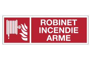 Panneau robinet incendie armé