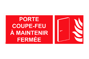 Panneau porte coupe-feu