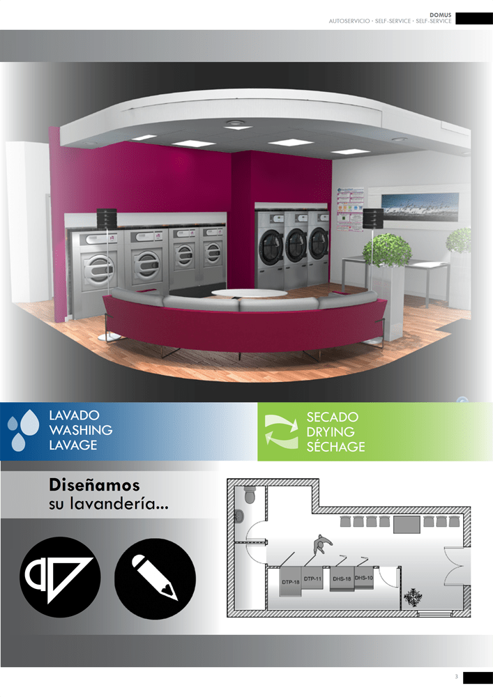 Megalav Máquinas de lavandaria self service e industrial e Soure