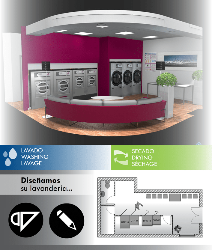 Megalav Máquinas de lavandaria self service e industrial e Soure