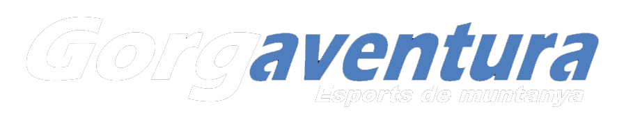 Logotipo azul y blanco de &ldquo;Gons aventura&rdquo; sobre un fondo claro