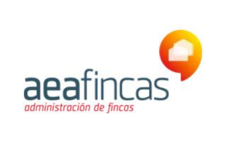 Un logotipo para una empresa llamada AEA Fincas.