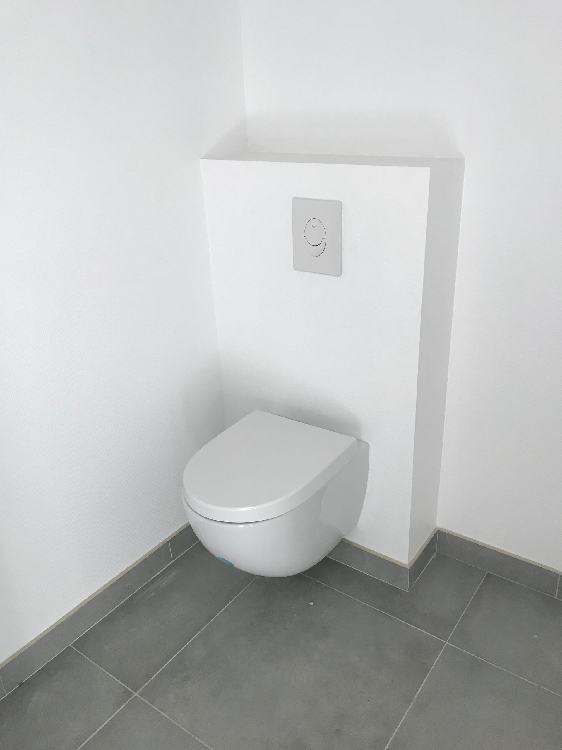 Installation de toilettes suspendues