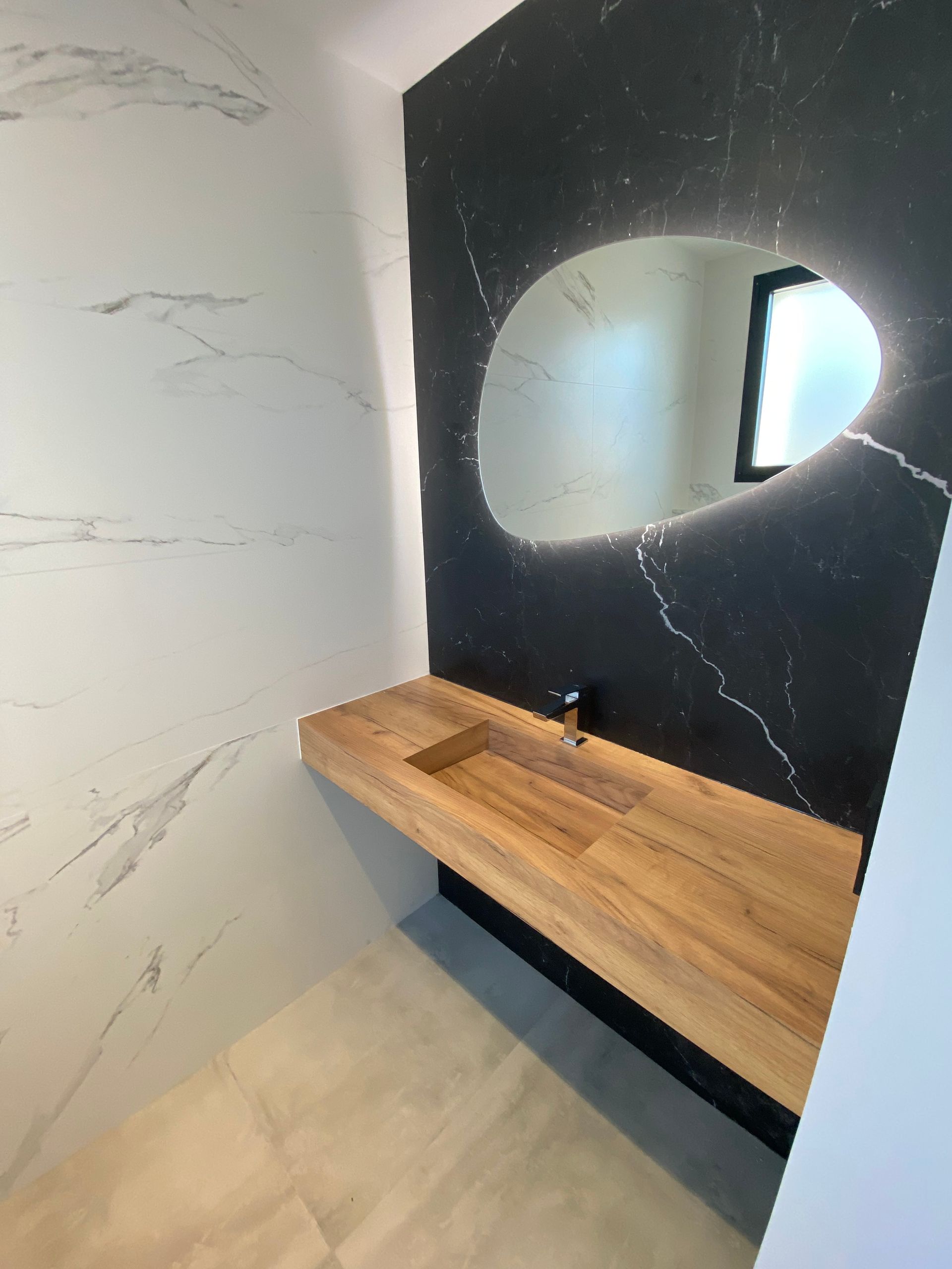 Création d'un lavabo en bois