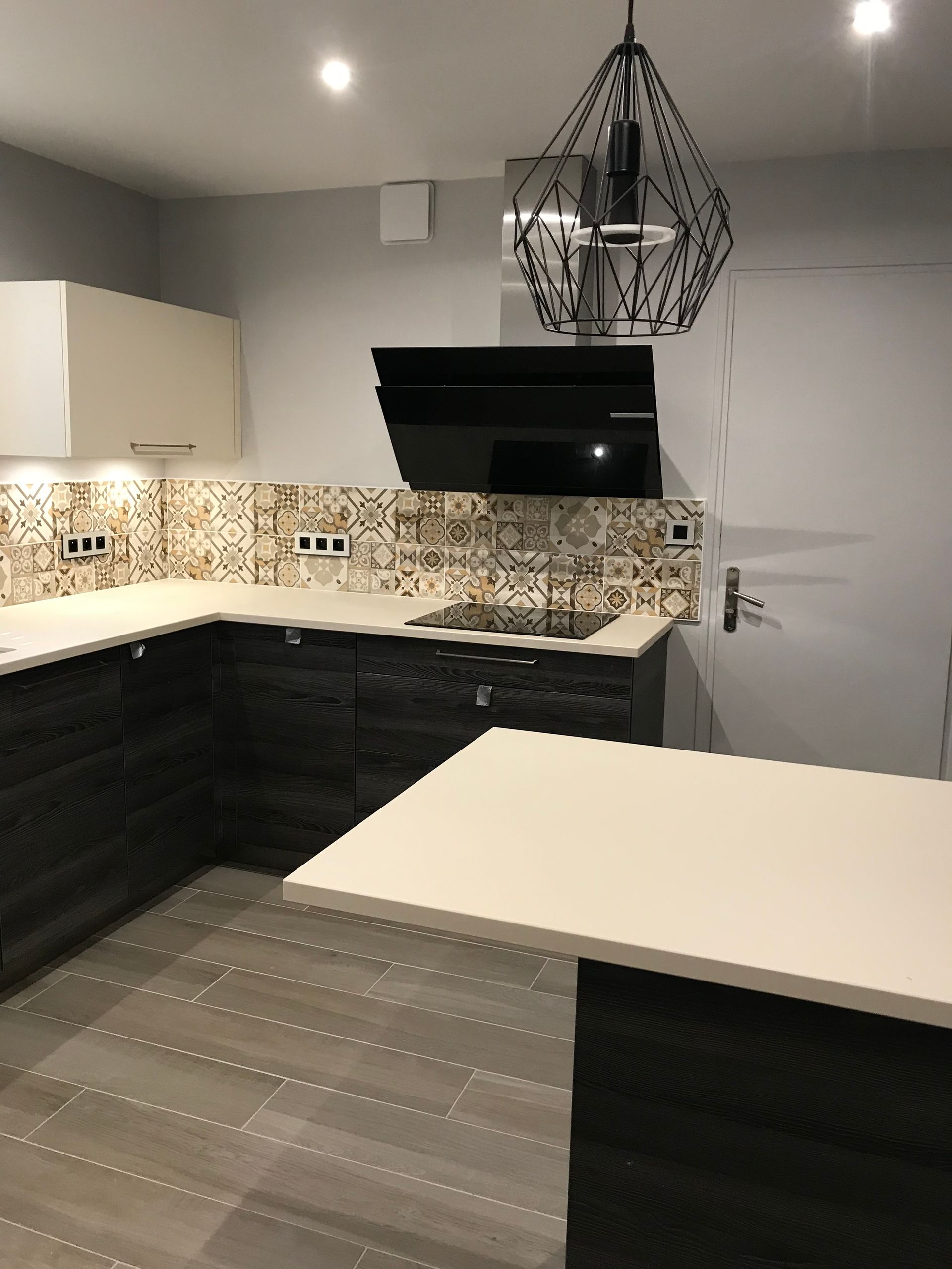 Éclairage dans une cuisine