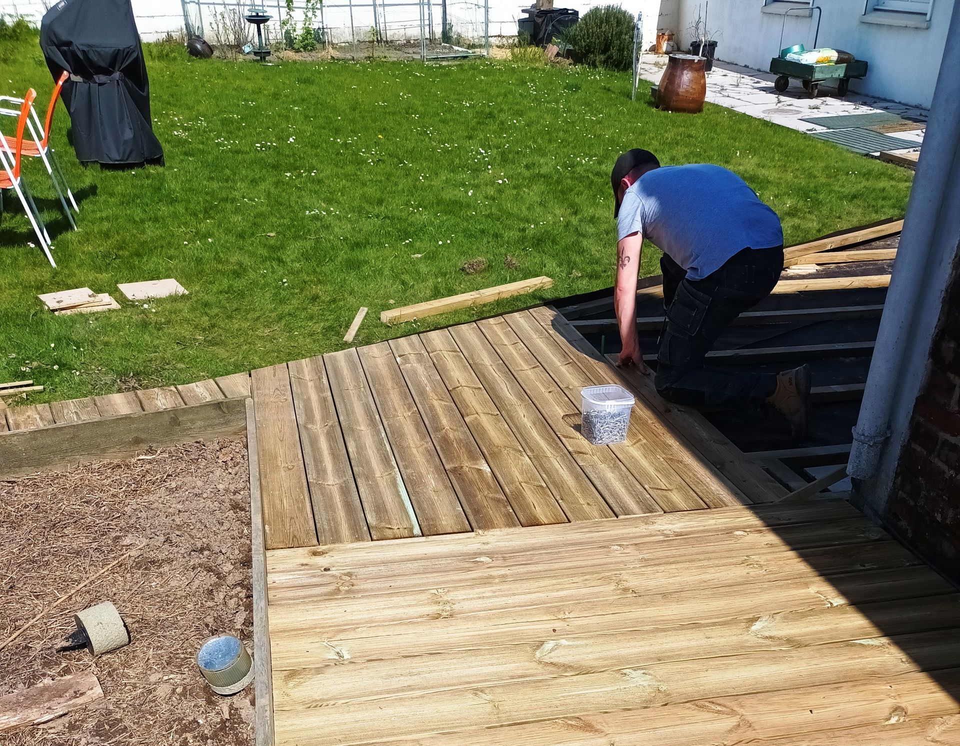 Réalisation d'une terrasse en bois
