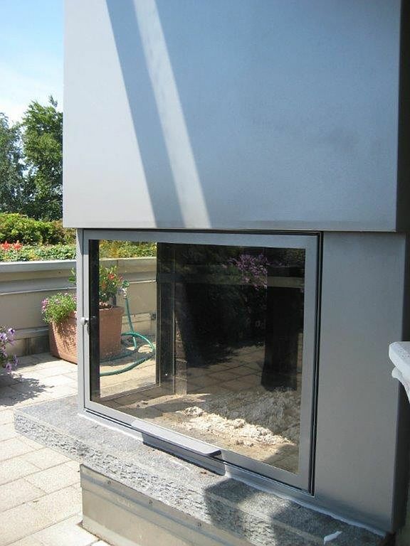 Beispiel Cheminéeverglasung