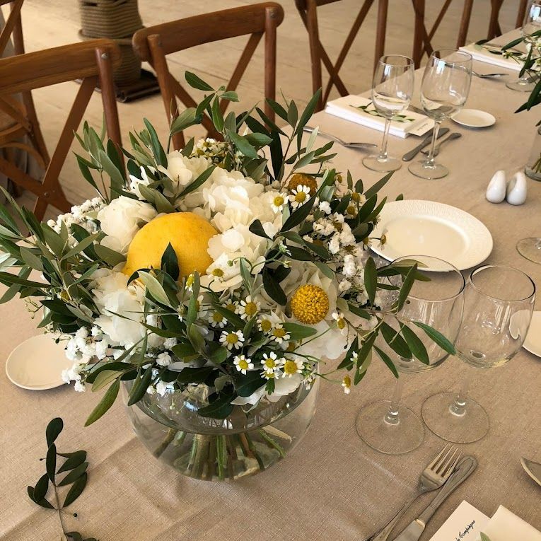 Bouquet sur table