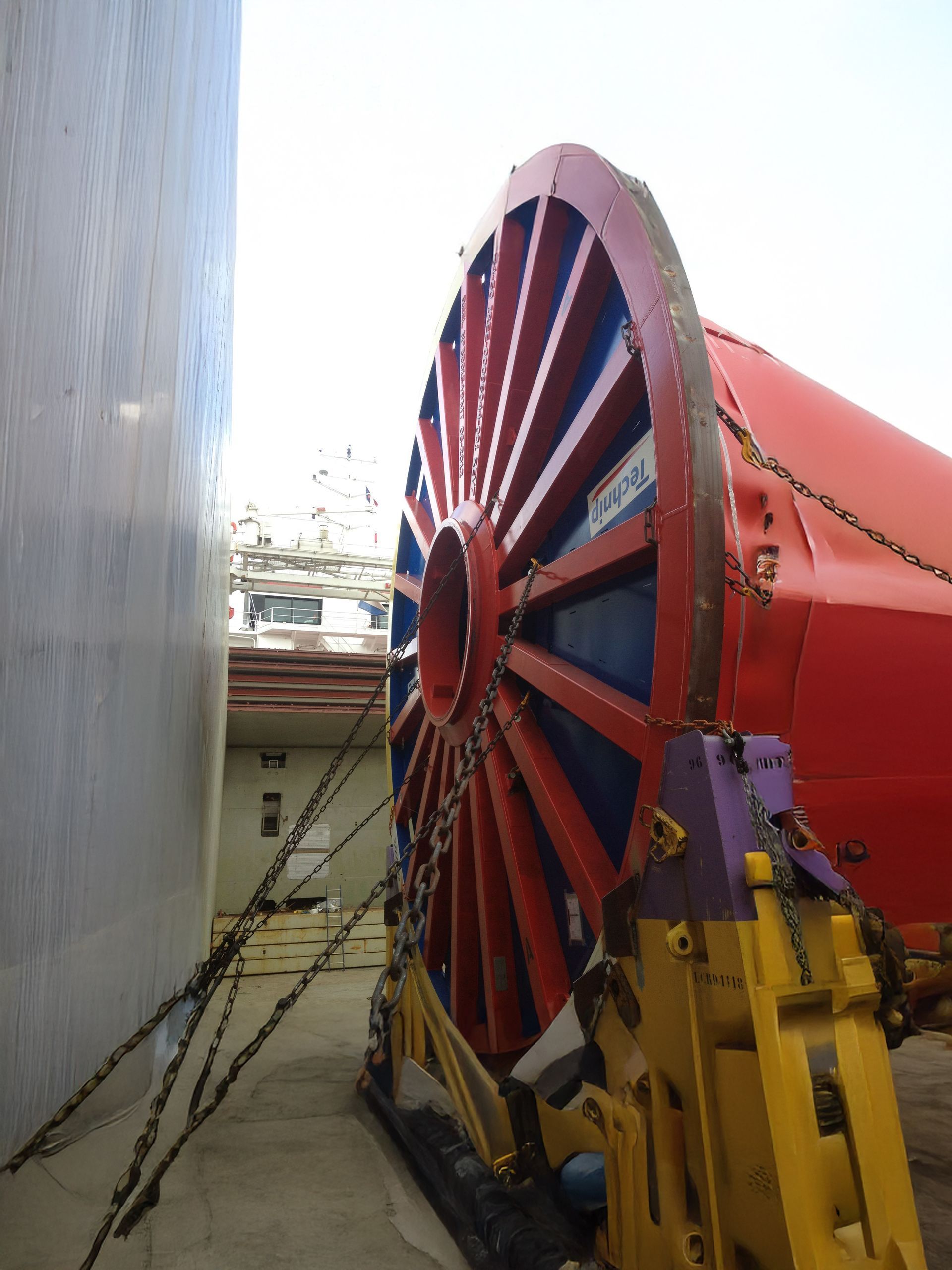 Vu zoomée d'un bloc de ciment