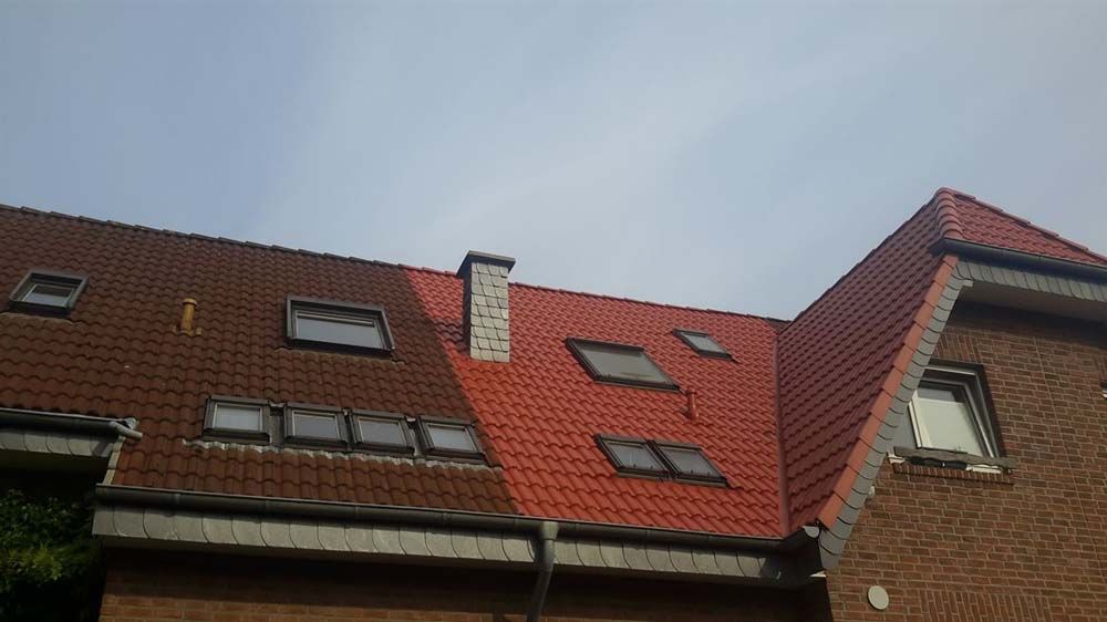 Beispielbild Dachbeschichtung Reihenhaus
