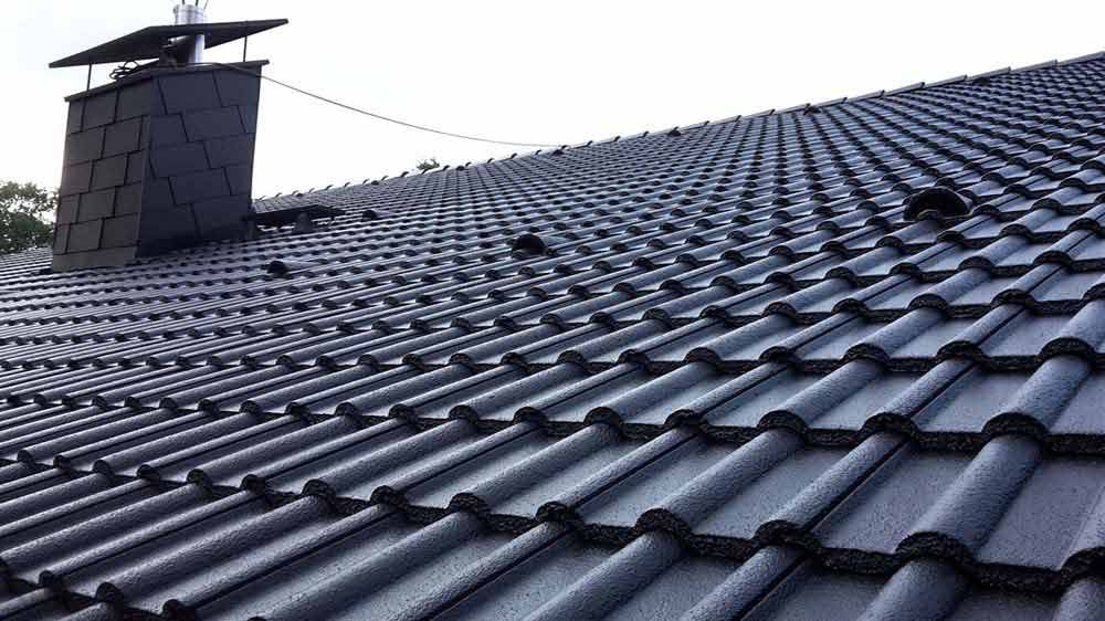 Dachgrundierung dunkle Farbe