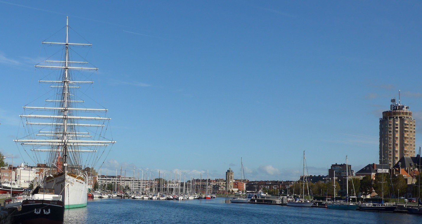 Vue port de Dunkerque