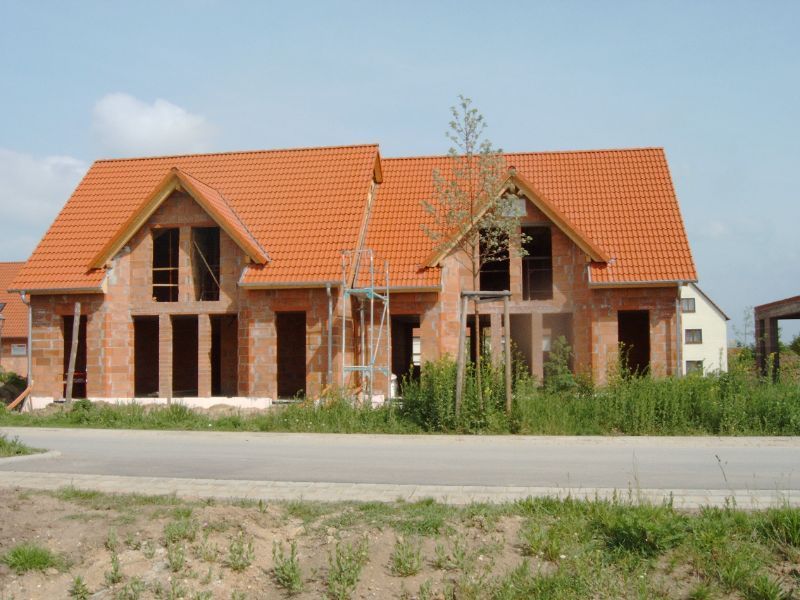 Haus wird gebaut, Arbeit von Joachim Haas