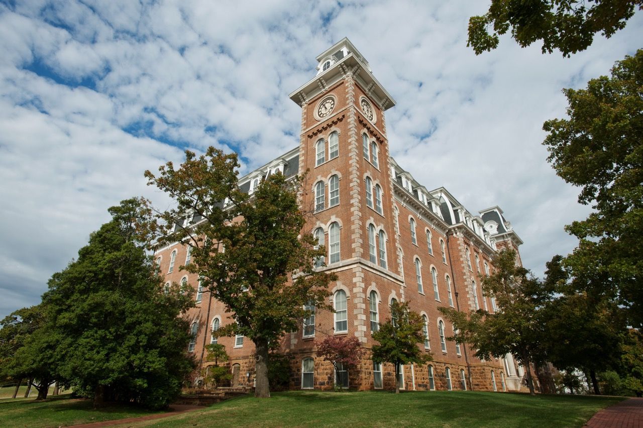 Old main at the University of Arkansas