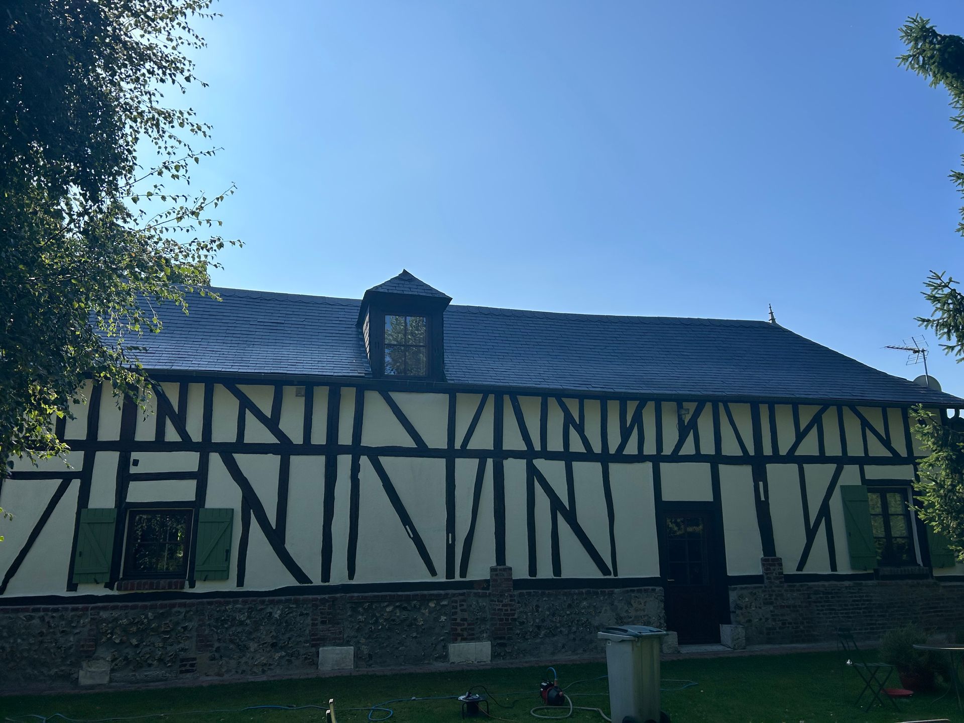 Rénovation d'une maison à colombages