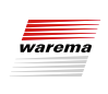 Warema | Logo Warema-Logo mit schwarzem Text und roten horizontalen Streifen auf weißem Hintergrund