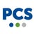 PCS-logo sinisillä kirjaimilla ja kolmella värillisellä pisteellä.