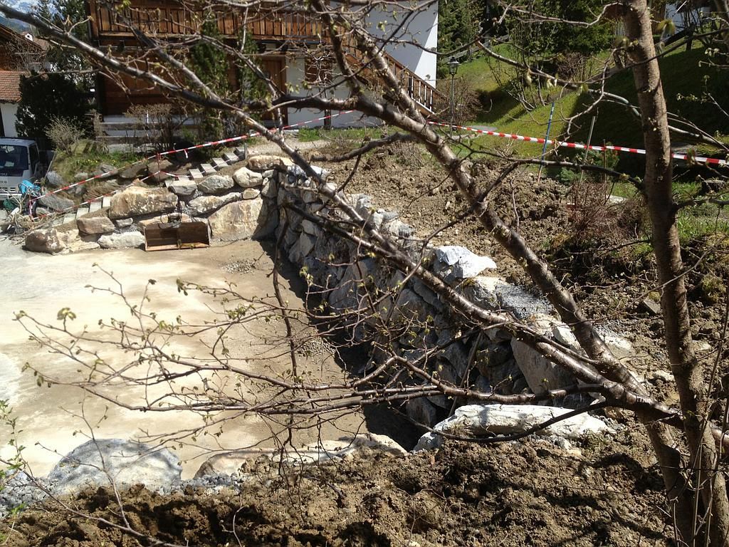 Natursteinmauer Sanierung