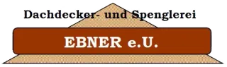A logo for dachdecker und spenglerei ebner e.u.