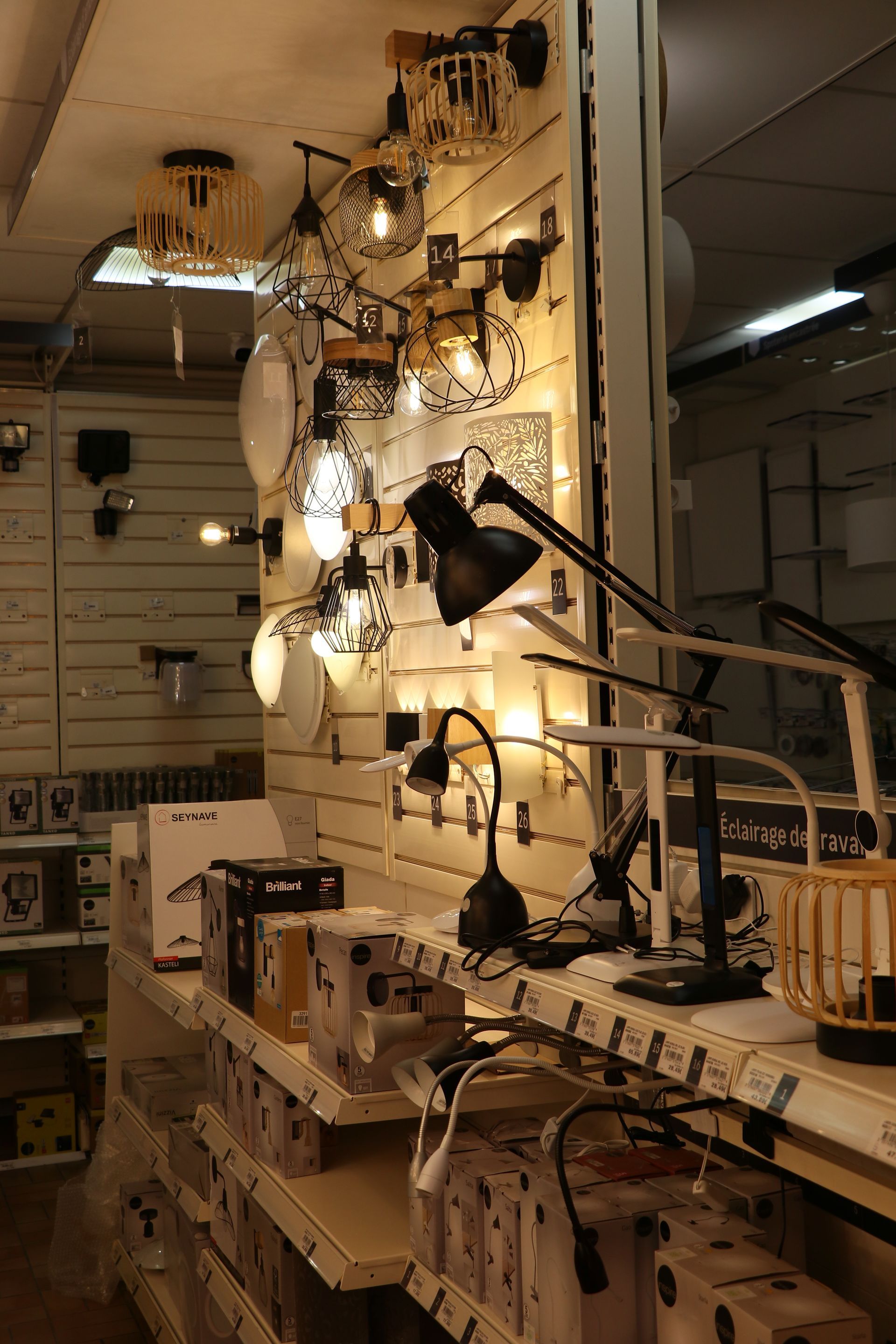 Éclairage de bureau