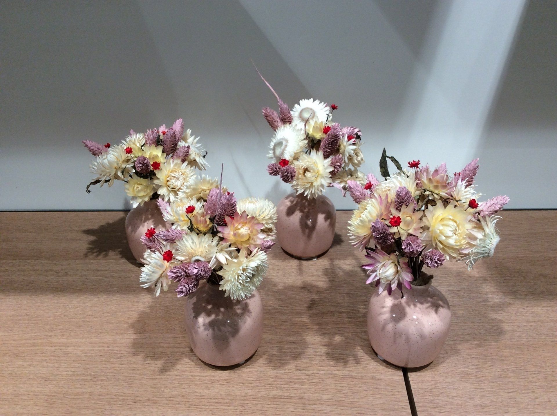 Bouquets de fleurs sèches