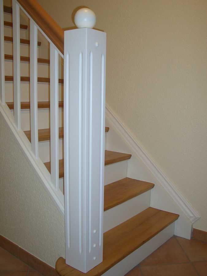 Treppen in Wangen eingestemmt mit Stoßtritten