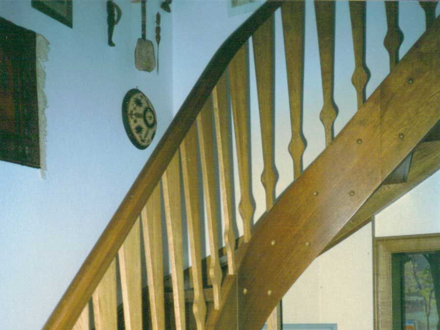 Treppen in Wangen eingestemmt mit Stoßtritten